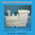 White train design ceramic saving money bank